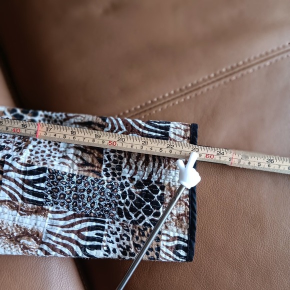 Alfred Dunner Stunner Quilted Patchwork Animal Print Collarless Jacket Size 12 - Picture 6 of 14